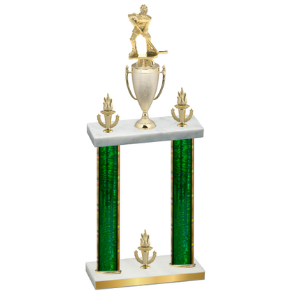 Double Green Glacier Victory Hockey Trophy