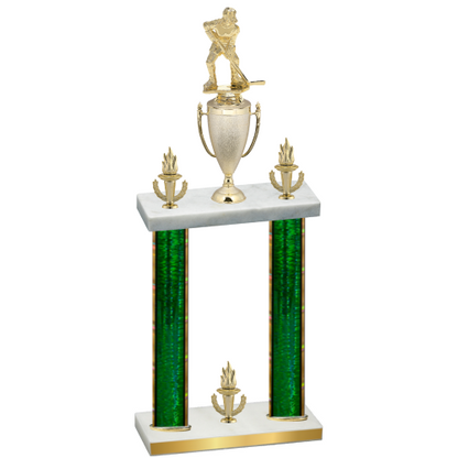Double Green Glacier Victory Hockey Trophy