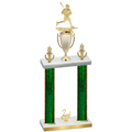Double Green Glacier Second Place Lacrosse Trophy
