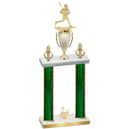 Double Green Glacier Second Place Lacrosse Trophy