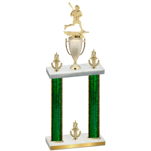 Double Green Glacier Victory Lacrosse Trophy