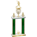Double Green Glacier Second Place Lacrosse Trophy