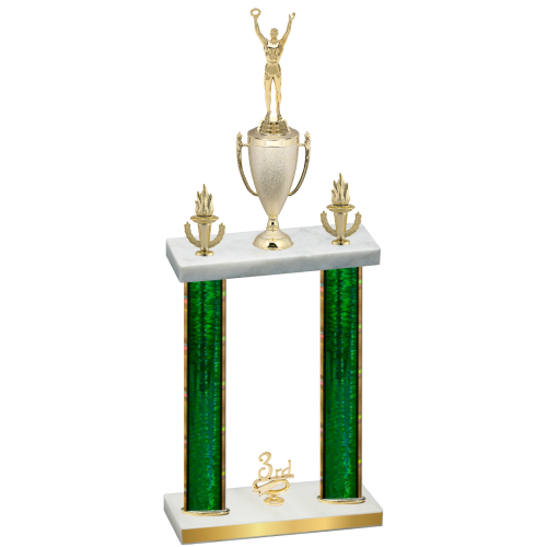 Double Green Glacier Third Place Victory Trophy