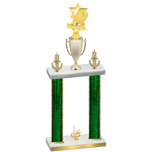 Double Green Glacier First Place Pickleball Trophy