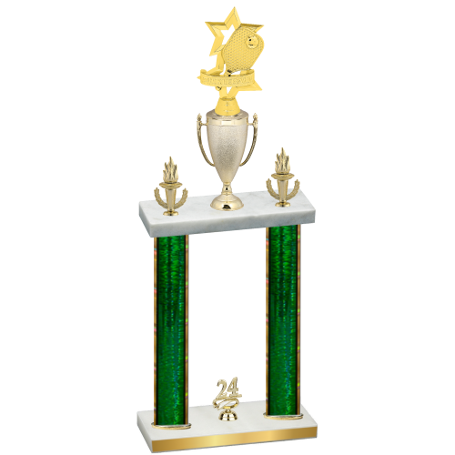 Double Green Glacier Year Pickleball Trophy