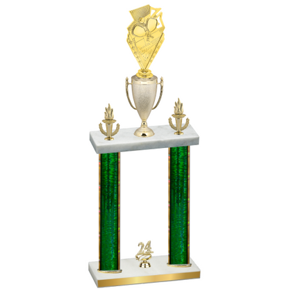 Double Green Glacier Year Pickleball Trophy