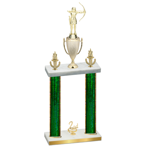 Double Green Glacier Second Place Archery Trophy