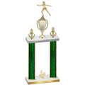 Double Green Glacier Fourth Place Skater Trophy
