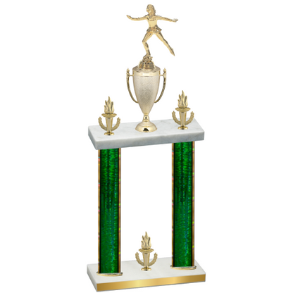 Double Green Glacier Victory Skater Trophy