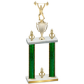 Double Green Glacier Victory Weights Trophy