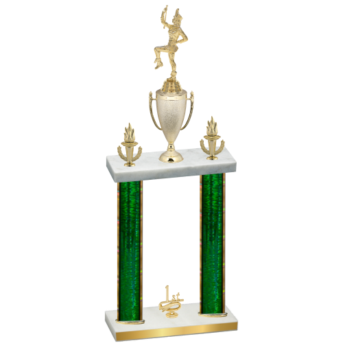 Double Green Glacier First Place Majorette Trophy