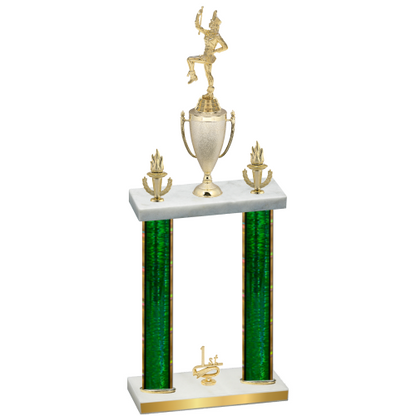 Double Green Glacier First Place Majorette Trophy