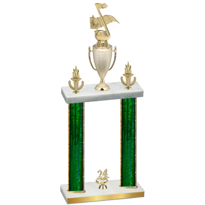Double Green Glacier Year Music Trophy