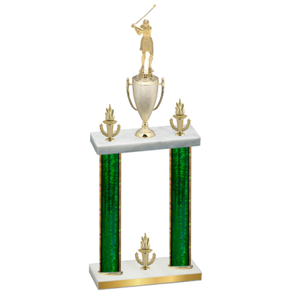 Double Green Glacier Victory Golf Trophy