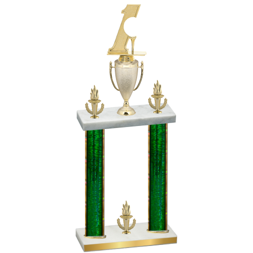 Double Green Glacier Victory Golf Trophy