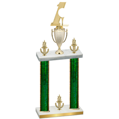 Double Green Glacier Victory Golf Trophy