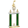 Double Green Glacier Year Golf Trophy