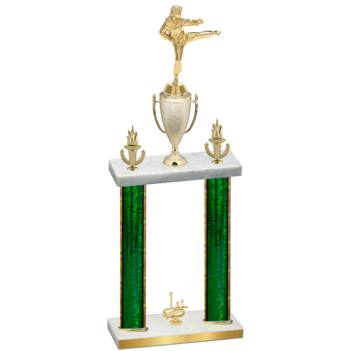Double Green Glacier First Place Karate Trophy