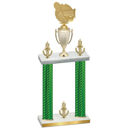 Double Green Carbon Fiber Victory Tennis Trophy