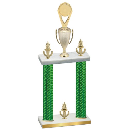 Double Green Carbon Fiber Victory Insert Trophy