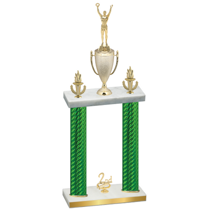 Double Green Carbon Fiber Second Place Victory Trophy