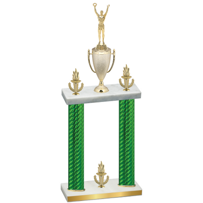 Double Green Carbon Fiber Victory Victory Trophy