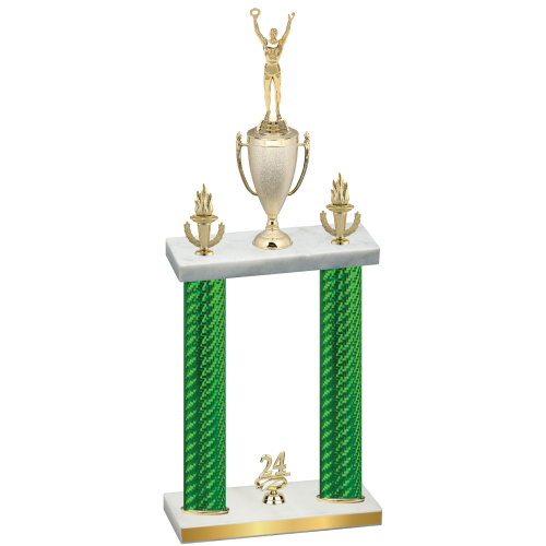 Double Green Carbon Fiber Year Victory Trophy