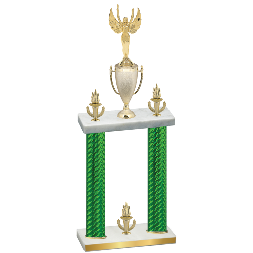 Double Green Carbon Fiber Victory Victory Trophy