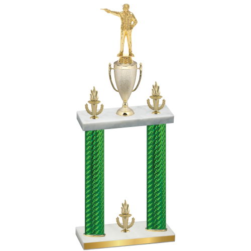 Double Green Carbon Fiber Victory Shooter Trophy