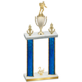 Double Blue Glacier Second Place Rugby Trophy