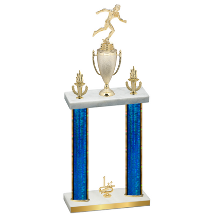 Double Blue Glacier First Place Running Trophy