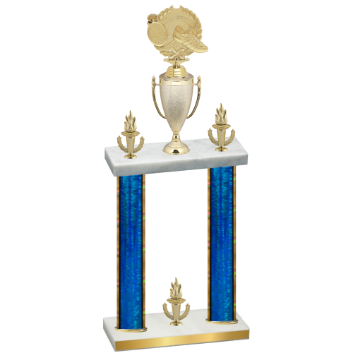 Double Blue Glacier Victory Running Trophy