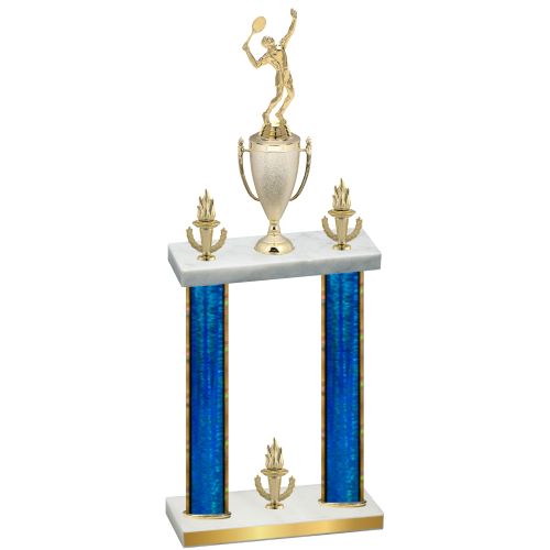 Double Blue Glacier Victory Tennis Trophy