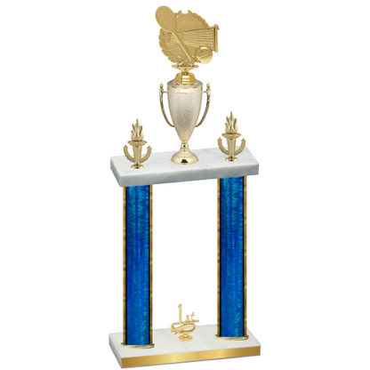 Double Blue Glacier First Place Tennis Trophy