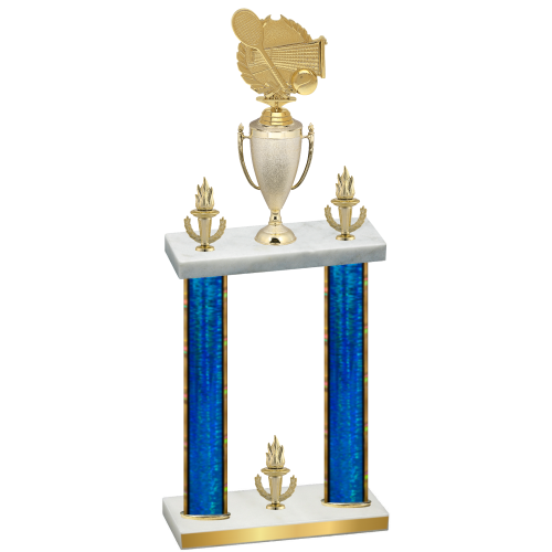 Double Blue Glacier Victory Tennis Trophy