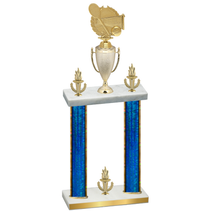 Double Blue Glacier Victory Tennis Trophy