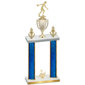 Double Blue Glacier Second Place Bowling Trophy
