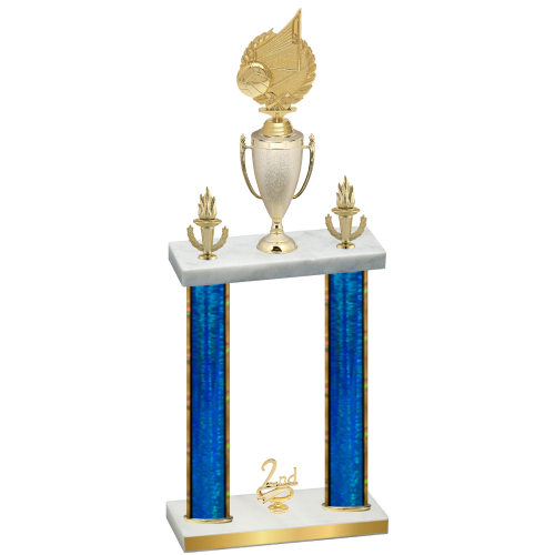 Double Blue Glacier Second Place Volleyball Trophy