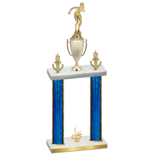 Double Blue Glacier First Place Tennis Trophy