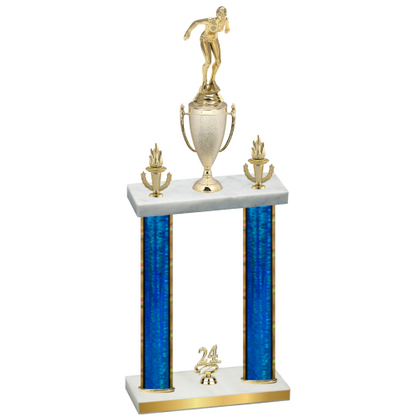 Double Blue Glacier Year Tennis Trophy