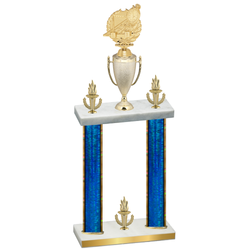 Double Blue Glacier Victory Swimming Trophy