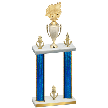 Double Blue Glacier Victory Swimming Trophy