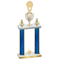 Double Blue Glacier First Place Insert Trophy