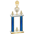 Double Blue Glacier Victory Insert Trophy