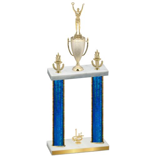 Double Blue Glacier First Place Victory Trophy