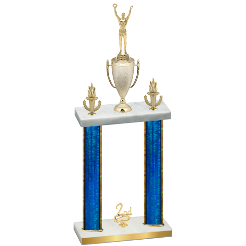 Double Blue Glacier Second Place Victory Trophy