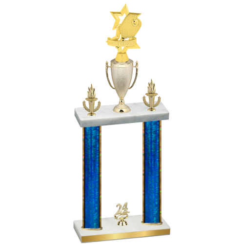 Double Blue Glacier Year Pickleball Trophy