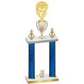 Double Blue Glacier Year Pickleball Trophy