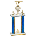Double Blue Glacier Fourth Place Cars Trophy