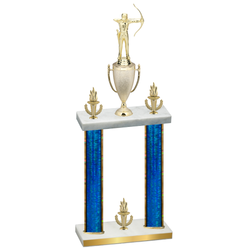 Double Blue Glacier Victory Archery Trophy